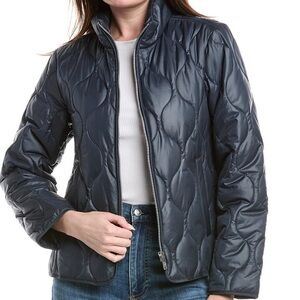 Sam Edelman Women's Quilted Puffer Jacket - Navy
